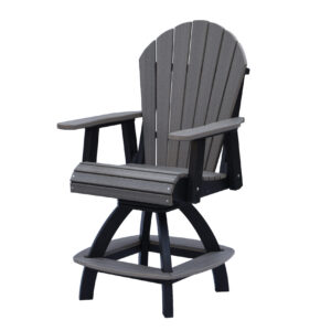 Bayou Adirondack Counter-Height Swivel Chair