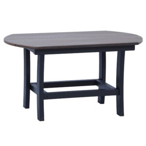 Elliptical Espresso Coffee Table