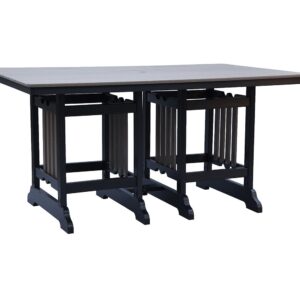 Traditional Rectangular Counter Table