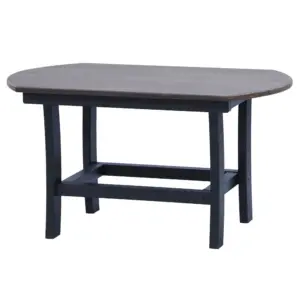 Elliptical Espresso Coffee Table