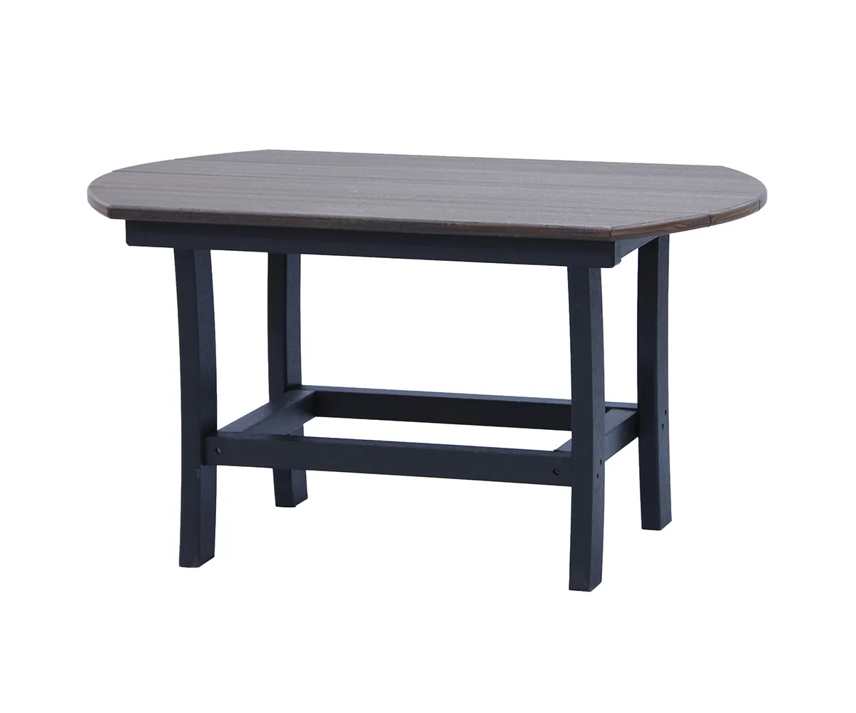 Elliptical Espresso Coffee Table